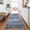 Piper Looms Chantille Abstract ACN2075 Blue Machine Washable Area Rug Runner Lifestyle Image Feature