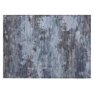 Piper Looms Chantille Abstract ACN2075 Blue Machine Washable Area Rug Scatter Main Image