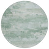 Piper Looms Chantille Abstract ACN2075 Mint Machine Washable Area Rug Round Main Image