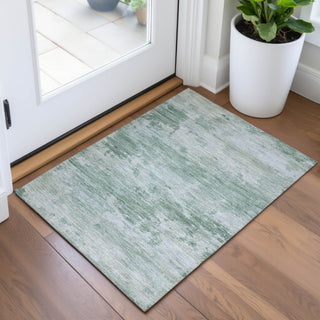 Piper Looms Chantille Abstract ACN2075 Mint Machine Washable Area Rug Scatter Lifestyle Image Feature