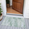 Piper Looms Chantille Abstract ACN2075 Mint Machine Washable Area Rug Scatter Outdoor Lifestyle Image Feature