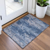 Piper Looms Chantille Abstract ACN2075 Navy Machine Washable Area Rug Scatter Lifestyle Image Feature