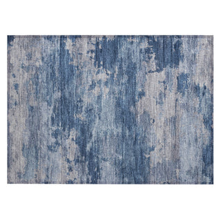 Piper Looms Chantille Abstract ACN2075 Navy Machine Washable Area Rug Scatter Main Image