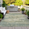 Piper Looms Chantille Abstract ACN2075 Seafoam Machine Washable Area Rug Outdoor Lifestyle Image Feature