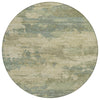Piper Looms Chantille Abstract ACN2075 Seafoam Machine Washable Area Rug Round Main Image