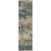 Piper Looms Chantille Abstract ACN2075 Teal Machine Washable Area Rug Runner Main Image