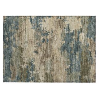 Piper Looms Chantille Abstract ACN2075 Teal Machine Washable Area Rug Scatter Main Image