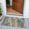 Piper Looms Chantille Abstract ACN2075 Teal Machine Washable Area Rug Scatter Outdoor Lifestyle Image Feature
