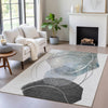Piper Looms Chantille Abstract ACN2077 Ivory Machine Washable Area Rug Lifestyle Image Feature