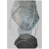Piper Looms Chantille Abstract ACN2077 Ivory Machine Washable Area Rug main image