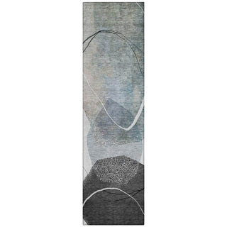 Piper Looms Chantille Abstract ACN2077 Ivory Machine Washable Area Rug Runner Main Image