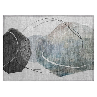 Piper Looms Chantille Abstract ACN2077 Ivory Machine Washable Area Rug Scatter Main Image