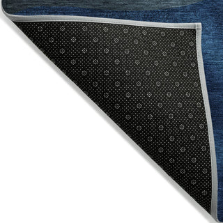 Piper Looms Chantille Coastal ACN2078 Blue Machine Washable Area Rug Backing Image