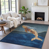 Piper Looms Chantille Coastal ACN2078 Blue Machine Washable Area Rug Lifestyle Image Feature