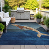 Piper Looms Chantille Coastal ACN2078 Blue Machine Washable Area Rug Outdoor Lifestyle Image Feature