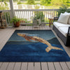 Piper Looms Chantille Coastal ACN2078 Blue Machine Washable Area Rug Outdoor Lifestyle Image Feature
