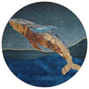 Piper Looms Chantille Coastal ACN2078 Blue Machine Washable Area Rug Round Main Image