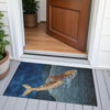 Piper Looms Chantille Coastal ACN2078 Blue Machine Washable Area Rug Scatter Outdoor Lifestyle Image Feature