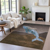 Piper Looms Chantille Coastal ACN2078 Brown Machine Washable Area Rug Lifestyle Image Feature