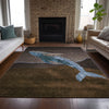 Piper Looms Chantille Coastal ACN2078 Brown Machine Washable Area Rug Lifestyle Image Feature