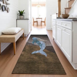 Piper Looms Chantille Coastal ACN2078 Brown Machine Washable Area Rug Runner Lifestyle Image Feature