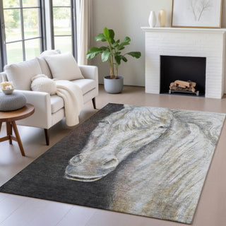 Piper Looms Chantille Animal ACN2080 Ivory Machine Washable Area Rug Lifestyle Image Feature