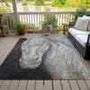 Piper Looms Chantille Animal ACN2080 Ivory Machine Washable Area Rug Outdoor Lifestyle Image Feature