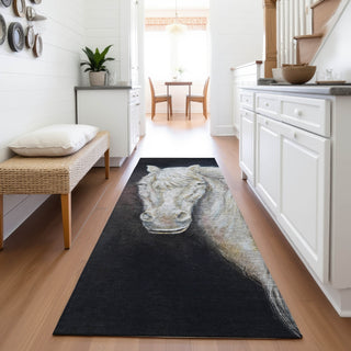 Piper Looms Chantille Animal ACN2080 Ivory Machine Washable Area Rug Runner Lifestyle Image Feature
