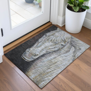 Piper Looms Chantille Animal ACN2080 Ivory Machine Washable Area Rug Scatter Lifestyle Image Feature