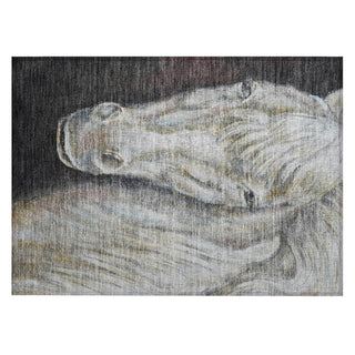 Piper Looms Chantille Animal ACN2080 Ivory Machine Washable Area Rug Scatter Main Image