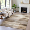 Piper Looms Chantille Stripes ACN2082 Brown Machine Washable Area Rug Lifestyle Image Feature