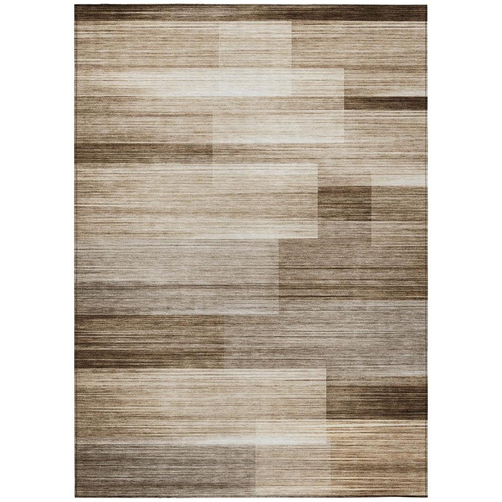 Piper Looms Chantille Stripes ACN2082 Brown Machine Washable Area Rug main image