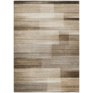 Piper Looms Chantille Stripes ACN2082 Brown Machine Washable Area Rug main image
