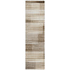 Piper Looms Chantille Stripes ACN2082 Brown Machine Washable Area Rug Runner Main Image
