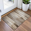 Piper Looms Chantille Stripes ACN2082 Brown Machine Washable Area Rug Scatter Lifestyle Image Feature