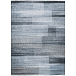 Piper Looms Chantille Stripes ACN2082 Denim Machine Washable Area Rug main image
