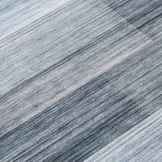 Piper Looms Chantille Stripes ACN2082 Denim Machine Washable Area Rug Swatch Image