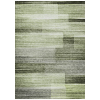 Piper Looms Chantille Stripes ACN2082 Green Machine Washable Area Rug main image