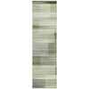 Piper Looms Chantille Stripes ACN2082 Green Machine Washable Area Rug Runner Main Image