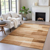 Piper Looms Chantille Stripes ACN2082 Paprika Machine Washable Area Rug Lifestyle Image Feature