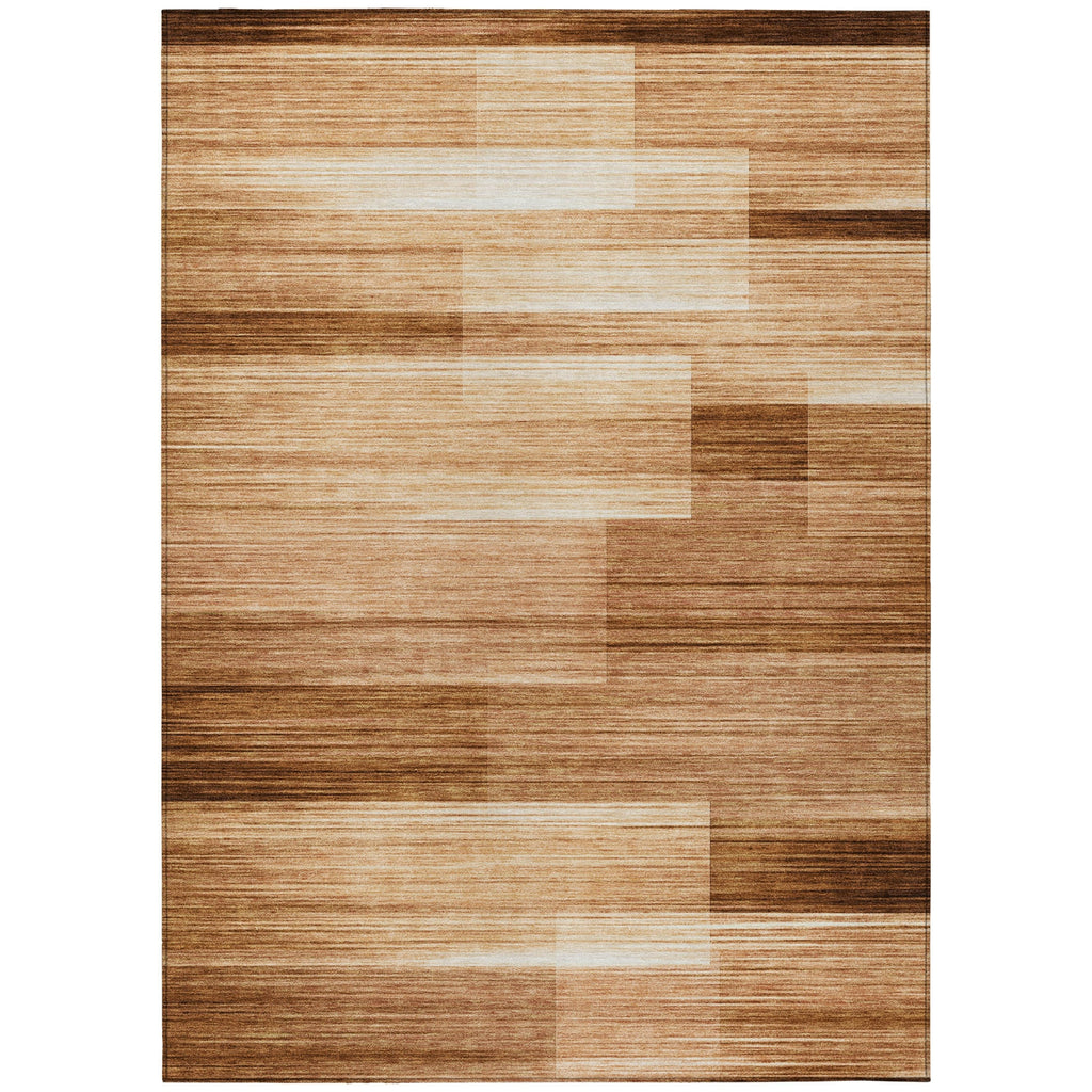 Piper Looms Chantille Stripes ACN2082 Paprika Machine Washable Area Rug main image