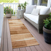 Piper Looms Chantille Stripes ACN2082 Paprika Machine Washable Area Rug Runner Outdoor Lifestyle Image Feature