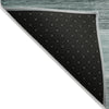 Piper Looms Chantille Stripes ACN2082 Teal Machine Washable Area Rug Backing Image