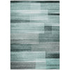 Piper Looms Chantille Stripes ACN2082 Teal Machine Washable Area Rug main image