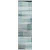 Piper Looms Chantille Stripes ACN2082 Teal Machine Washable Area Rug Runner Main Image