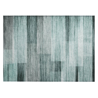 Piper Looms Chantille Stripes ACN2082 Teal Machine Washable Area Rug Scatter Main Image