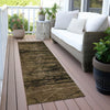 Piper Looms Chantille Floral ACN2083 Brown Machine Washable Area Rug Runner Outdoor Lifestyle Image Feature