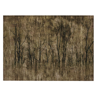 Piper Looms Chantille Floral ACN2083 Brown Machine Washable Area Rug Scatter Main Image