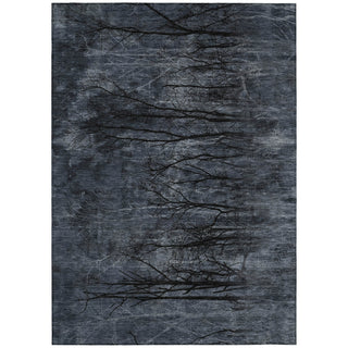 Piper Looms Chantille Floral ACN2083 Charcoal Machine Washable Area Rug main image
