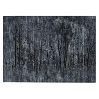 Piper Looms Chantille Floral ACN2083 Charcoal Machine Washable Area Rug Scatter Main Image